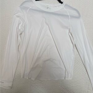 lululemon Swiftly Tech Long Sleeve Crop – White – Size 6